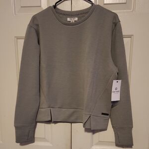 Nine West Light Gray Crew Neck Sweater
